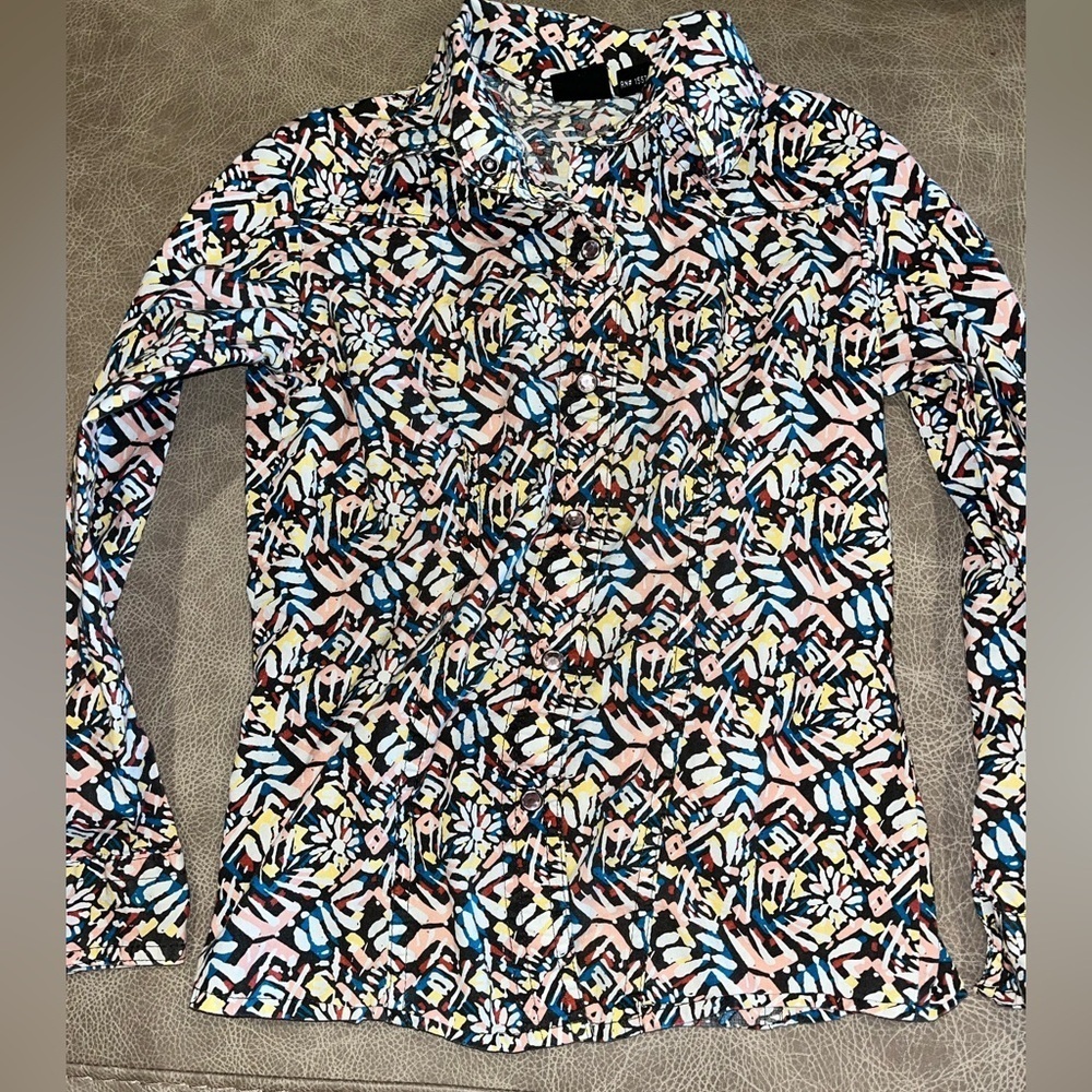 Western Wear Cowgirl Fall “Punchy" Print Girl's Shirt by Cruel Girl Small 6-7